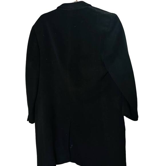 Vintage Sterling Lindner Black Oversized Three Button Cashmere Mink Coat Size XL - Picture 2 of 13